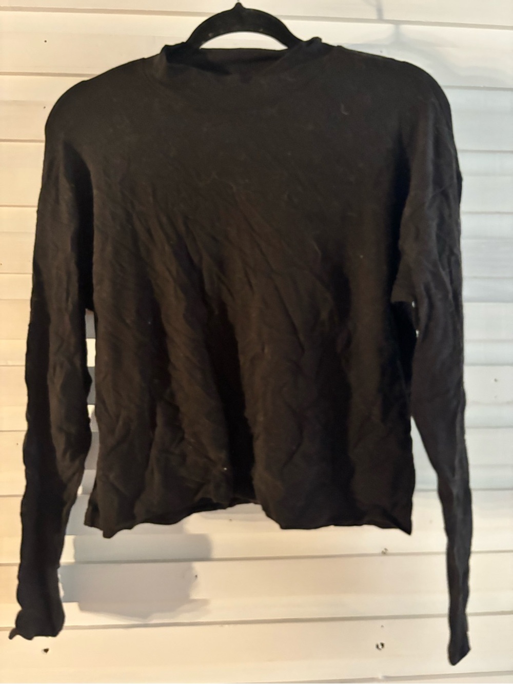Adrienne Vittadini Black Crewneck Men's Sweater